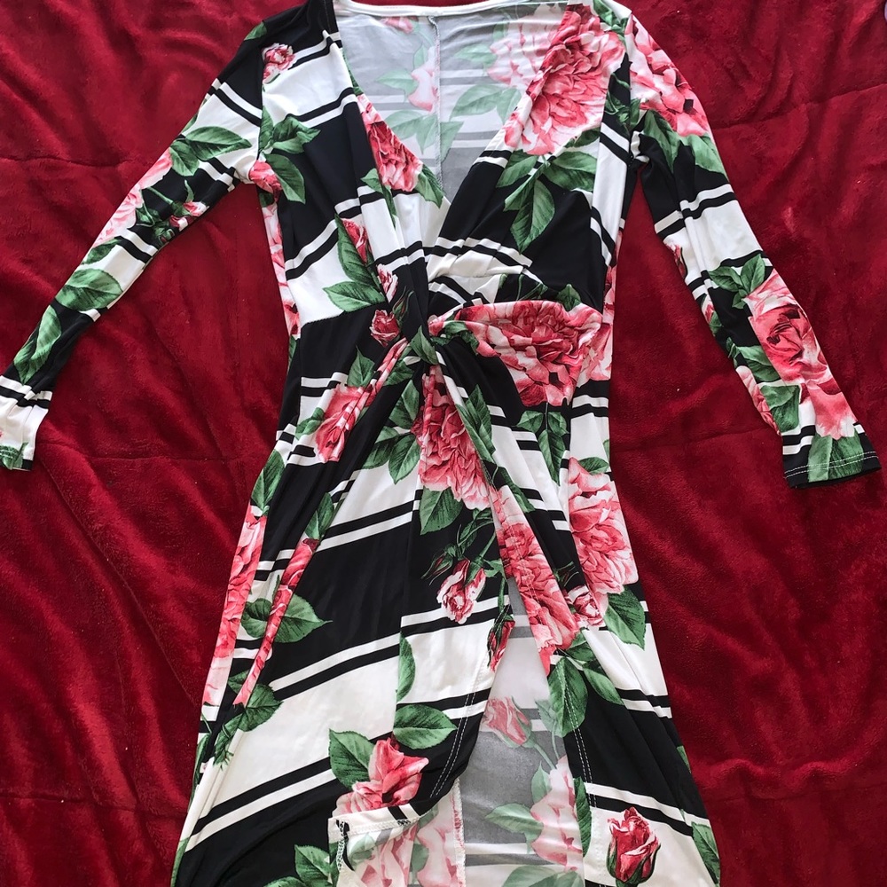 Floral Slit Dress